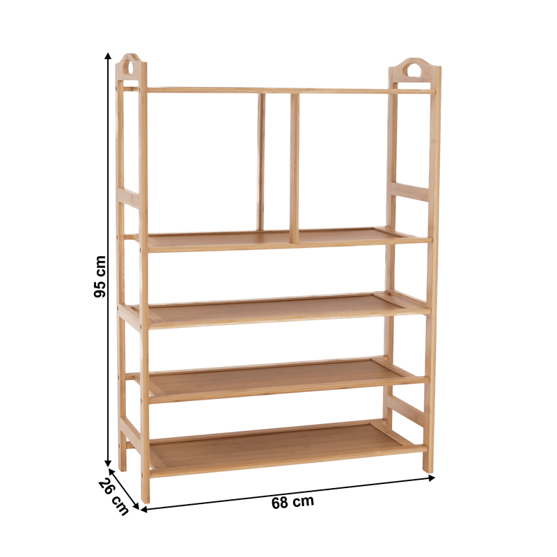 Casa si Gradina - Mobilier - Organizare si depozitare - Organizator incaltaminte - Suport pentru pantofi, bambus natural, AVIRO - Infinity.ro