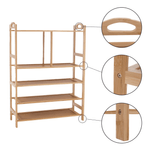 Casa si Gradina - Mobilier - Organizare si depozitare - Organizator incaltaminte - Suport pentru pantofi, bambus natural, AVIRO - Infinity.ro