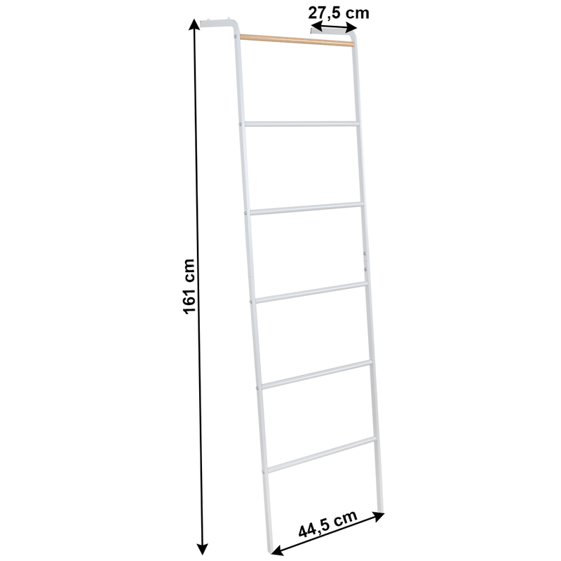Casa si Gradina - Mobilier - Organizare si depozitare - Cuiere - Cuier/ scara, alb/ model/ metal, BUNY - Infinity.ro