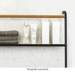 Casa si Gradina - Mobilier - Organizare si depozitare - Umerase si valeti - Umeras in scara, negru / metalic, BUBY - Infinity.ro