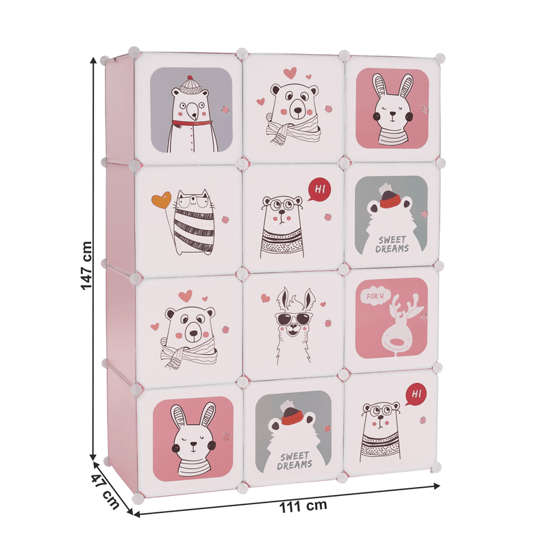 Casa si Gradina - Mobilier - Dulapuri si sifoniere - Dulapuri - Dulap modular pentru copii, roz/ model copii, NURMI - Infinity.ro