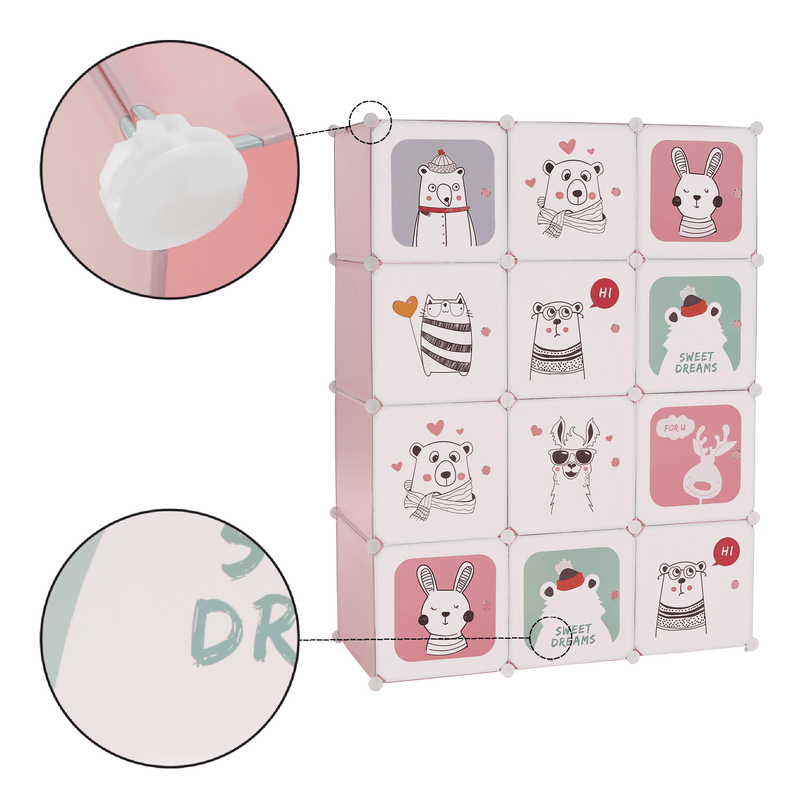 Casa si Gradina - Mobilier - Dulapuri si sifoniere - Dulapuri - Dulap modular pentru copii, roz/ model copii, NURMI - Infinity.ro