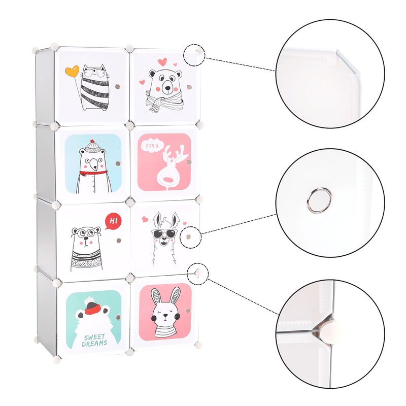 Casa si Gradina - Mobilier - Dulapuri si sifoniere - Dulapuri - Dulap modular pentru copii,  gri / model pentru copii, ATREY - Infinity.ro