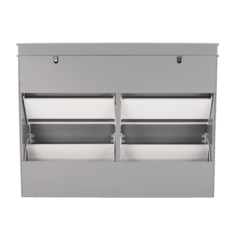 Casa si Gradina - Mobilier - Dulapuri si sifoniere - Dulapuri pantofi - Pantofar, 2 compartimente, gri, SEBER TYP 5 - Infinity.ro