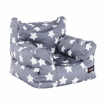 Casa si Gradina - Mobilier - Scaune si fotolii - Fotolii - Fotoliu tip puff, gri/alb, model stea, LURKO - Infinity.ro