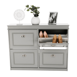Casa si Gradina - Mobilier - Dulapuri si sifoniere - Dulapuri pantofi - Pantofar, 2 compartimente, gri, SEBER TYP 5 - Infinity.ro