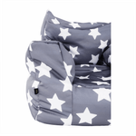 Casa si Gradina - Mobilier - Scaune si fotolii - Fotolii - Fotoliu tip puff, gri/alb, model stea, LURKO - Infinity.ro