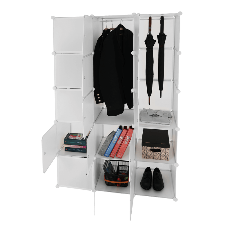 Casa si Gradina - Mobilier - Dulapuri si sifoniere - Dulapuri - Dulap multifunctional modular, alb, ZALVO - Infinity.ro