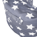 Casa si Gradina - Mobilier - Scaune si fotolii - Fotolii - Fotoliu tip puff, gri/alb, model stea, LURKO - Infinity.ro