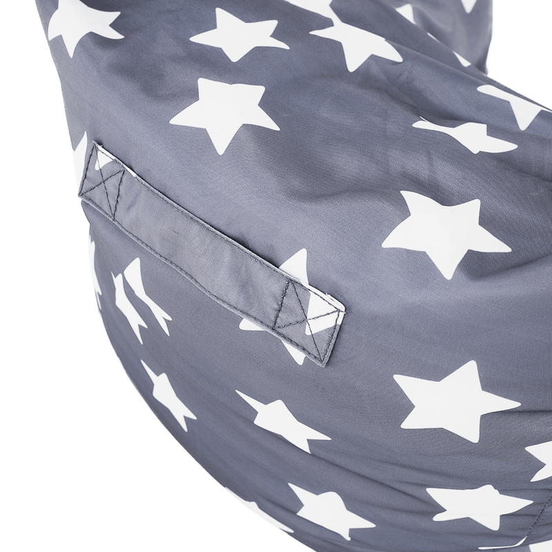 Casa si Gradina - Mobilier - Scaune si fotolii - Fotolii - Fotoliu tip puff, gri/alb, model stea, LURKO - Infinity.ro