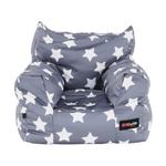 Casa si Gradina - Mobilier - Scaune si fotolii - Fotolii - Fotoliu tip puff, gri/alb, model stea, LURKO - Infinity.ro