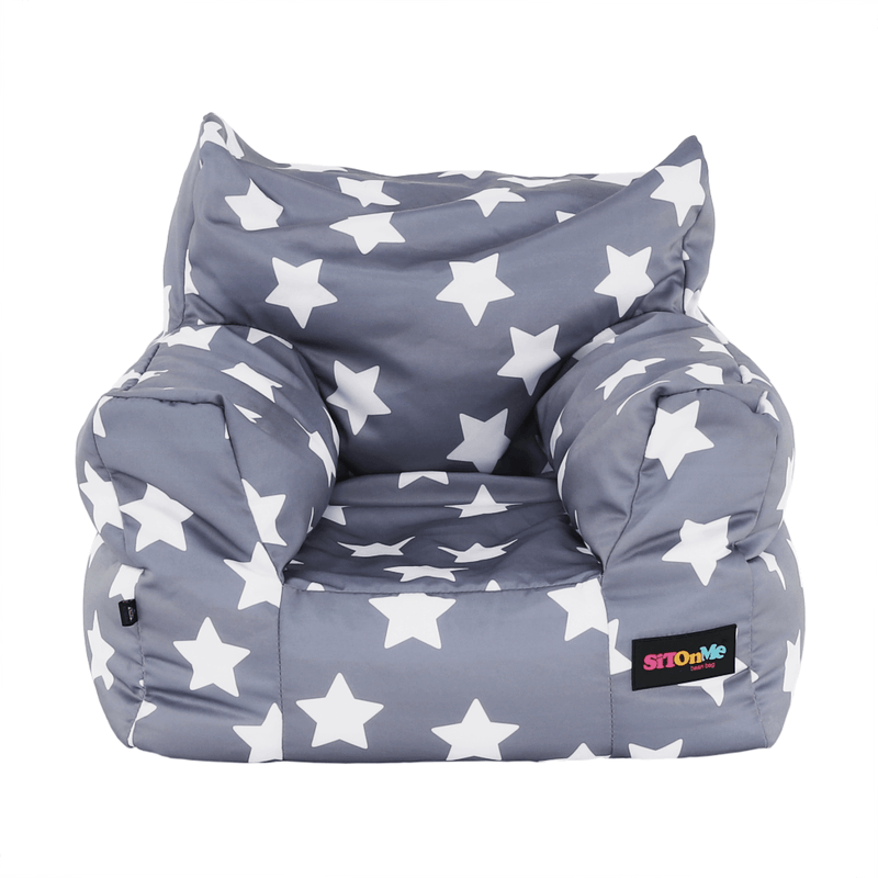 Casa si Gradina - Mobilier - Scaune si fotolii - Fotolii - Fotoliu tip puff, gri/alb, model stea, LURKO - Infinity.ro