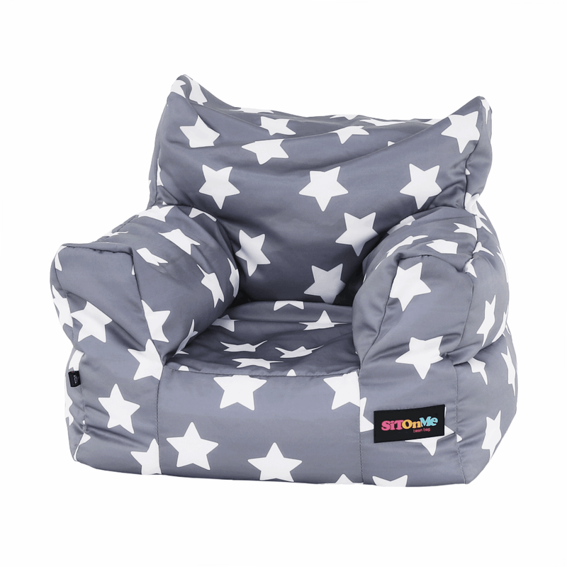 Casa si Gradina - Mobilier - Scaune si fotolii - Fotolii - Fotoliu tip puff, gri/alb, model stea, LURKO - Infinity.ro