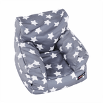 Casa si Gradina - Mobilier - Scaune si fotolii - Fotolii - Fotoliu tip puff, gri/alb, model stea, LURKO - Infinity.ro