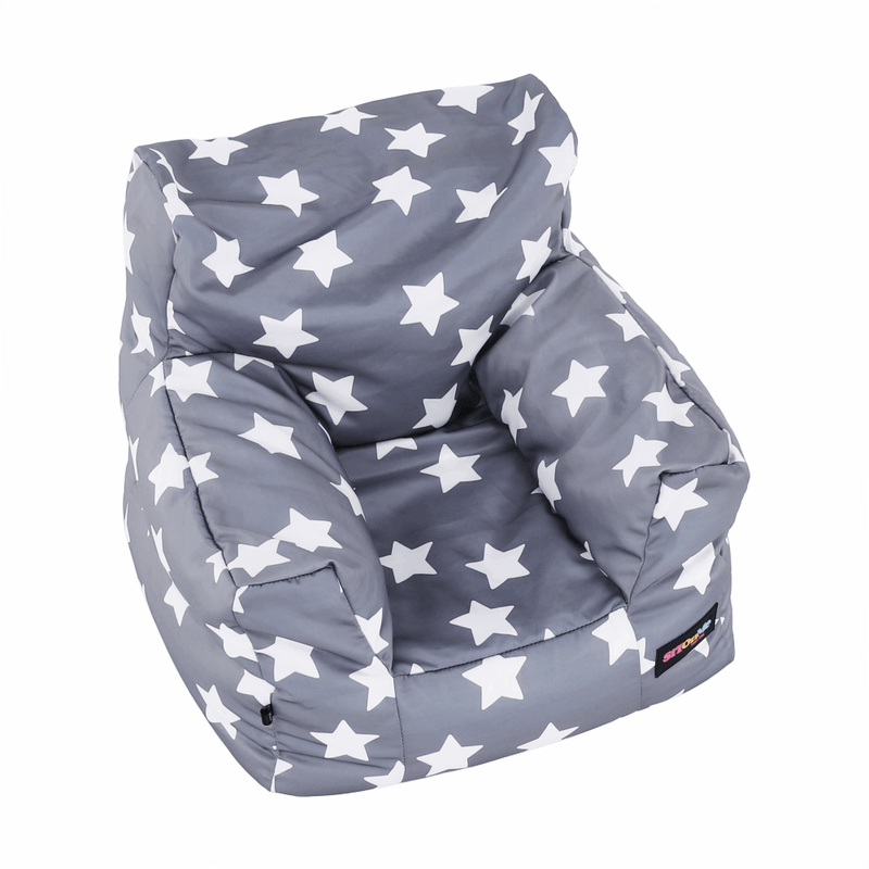 Casa si Gradina - Mobilier - Scaune si fotolii - Fotolii - Fotoliu tip puff, gri/alb, model stea, LURKO - Infinity.ro