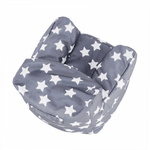 Casa si Gradina - Mobilier - Scaune si fotolii - Fotolii - Fotoliu tip puff, gri/alb, model stea, LURKO - Infinity.ro