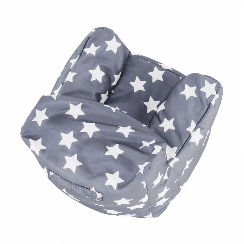 Casa si Gradina - Mobilier - Scaune si fotolii - Fotolii - Fotoliu tip puff, gri/alb, model stea, LURKO - Infinity.ro