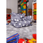 Casa si Gradina - Mobilier - Scaune si fotolii - Fotolii - Fotoliu tip puff, gri/alb, model stea, LURKO - Infinity.ro