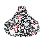 Casa si Gradina - Mobilier - Scaune si fotolii - Fotolii - Fotoliu tip puff, model alb / negru / gri / rosu, ELION - Infinity.ro