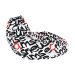 Casa si Gradina - Mobilier - Scaune si fotolii - Fotolii - Fotoliu tip puff, model alb / negru / gri / rosu, ELION - Infinity.ro