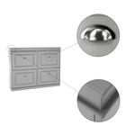 Casa si Gradina - Mobilier - Dulapuri si sifoniere - Dulapuri pantofi - Pantofar, 2 compartimente, gri, SEBER TYP 5 - Infinity.ro