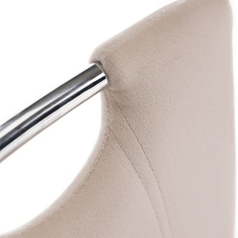 Casa si Gradina - Mobilier - Scaune si fotolii - Scaune - Scaun de masa, tesatura catifea bej / crom, OLIVA NEW - Infinity.ro