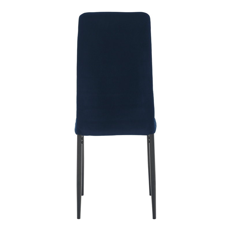 Casa si Gradina - Mobilier - Scaune si fotolii - Scaune - Scaun, tesatura albastra din catifea / metal negru, Coleta Nova - Infinity.ro