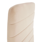 Casa si Gradina - Mobilier - Scaune si fotolii - Scaune - Scaun, tesatura catifea bej / metal negru, Coleta Nova - Infinity.ro