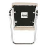 Casa si Gradina - Mobilier - Scaune si fotolii - Scaune - Scaun de masa, tesatura catifea bej / cusaturi deschise, ABIRA NEW - Infinity.ro