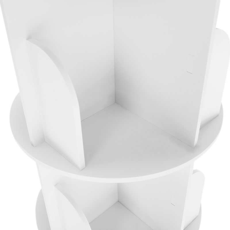 Casa si Gradina - Mobilier - Biblioteci si rafturi - Rafturi - Raft pivotant, 4 polite, alb, ERION TIP 1 + cadou - Infinity.ro