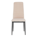 Casa si Gradina - Mobilier - Scaune si fotolii - Scaune - Scaun, tesatura catifea bej / metal negru, Coleta Nova - Infinity.ro