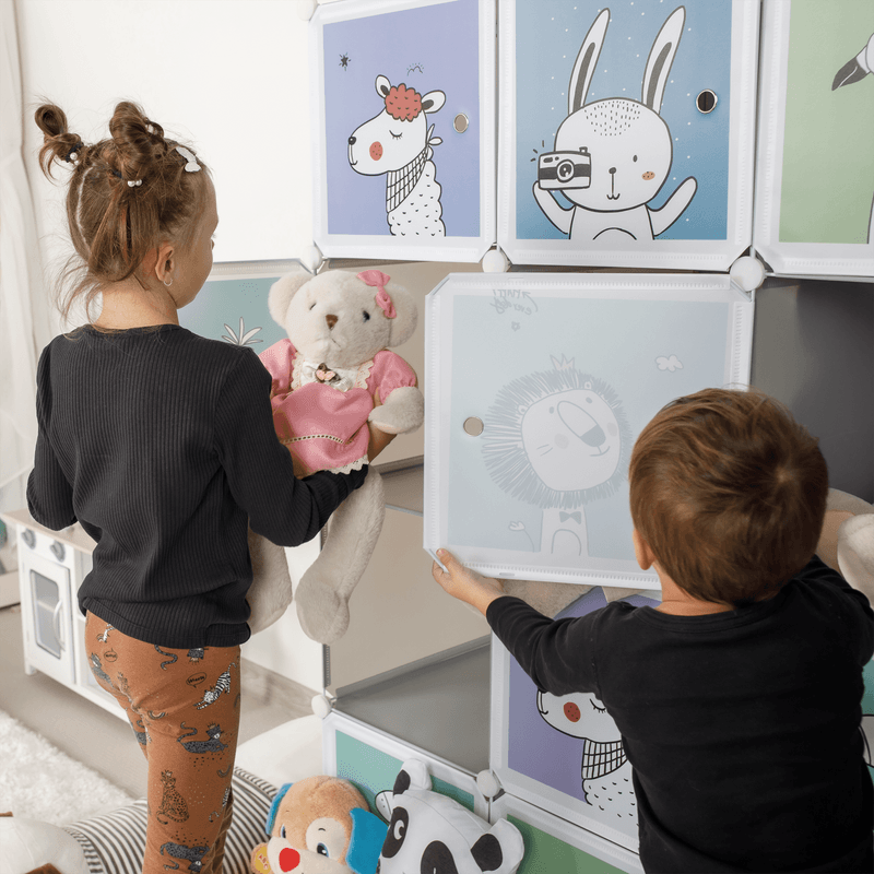 Casa si Gradina - Mobilier - Dulapuri si sifoniere - Dulapuri - Dulap modular pentru copii, gri / model pentru copii, HAKON - Infinity.ro