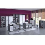 Casa si Gradina - Mobilier - Mese si birouri - Birouri - Masa de birou, grafit/alb, RIOMA NEW TYP 16 - Infinity.ro