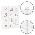 Casa si Gradina - Mobilier - Dulapuri si sifoniere - Dulapuri - Dulap modular pentru copii, model alb / maro pentru copii, KITARO - Infinity.ro