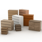 Casa si Gradina - Mobilier - Comode si corpuri - Comode - Comoda cu 2 usi, stejar sonoma, HANY NEW 008 - Infinity.ro