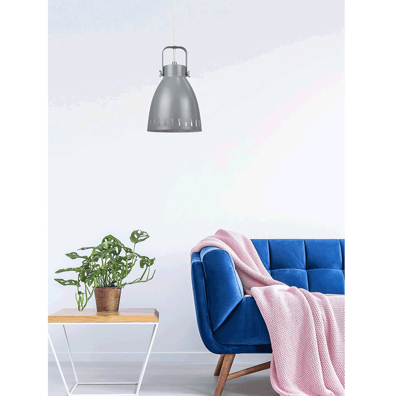 Casa si Gradina - Corpuri si surse de iluminat - Lustre si pendule - Lampa suspendata, gri / metal, AIDEN TIP 3 - Infinity.ro
