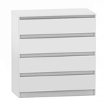 Casa si Gradina - Mobilier - Comode si corpuri - Comode - Comoda cu 4 sertare, alba, HANY NEW 004 - Infinity.ro