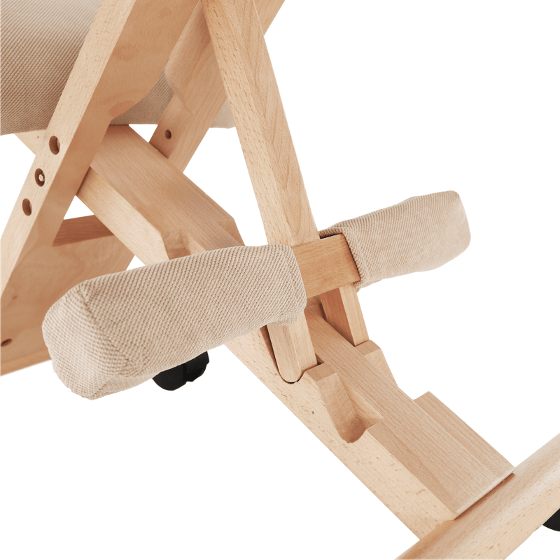 Casa si Gradina - Mobilier - Scaune si fotolii - Scaune - Scaun tip kneeling ergonomic, crem / fag, GROCO - Infinity.ro