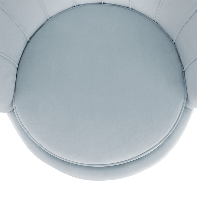 Casa si Gradina - Mobilier - Scaune si fotolii - Fotolii - Fotoliu in stil Art-deco, catifea Velvet gri-albastru/crom auriu, NOBLIN - Infinity.ro