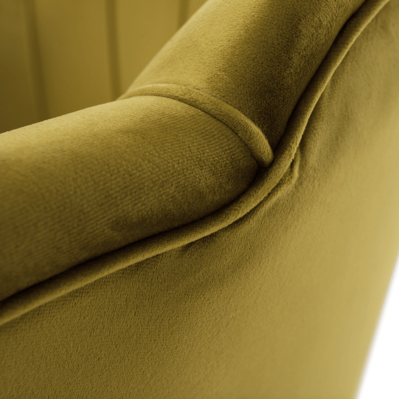 Casa si Gradina - Mobilier - Scaune si fotolii - Fotolii - Fotoliu in stil Art-deco, catifea Velvet mustar/crom auriu, NOBLIN - Infinity.ro