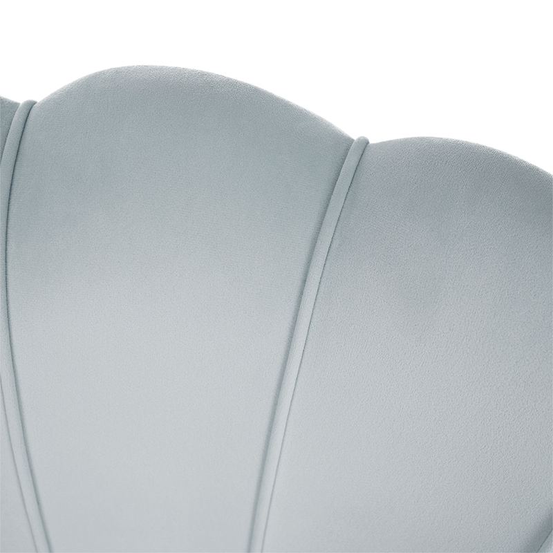 Casa si Gradina - Mobilier - Canapele si coltare - Banchete - Banca in stil Art-deco, catifea Velvet gri-albastru/crom auriu, NOBLIN - Infinity.ro