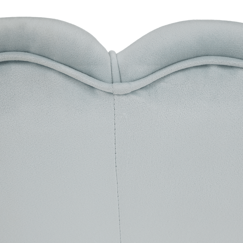 Casa si Gradina - Mobilier - Canapele si coltare - Banchete - Banca in stil Art-deco, catifea Velvet gri-albastru/crom auriu, NOBLIN - Infinity.ro