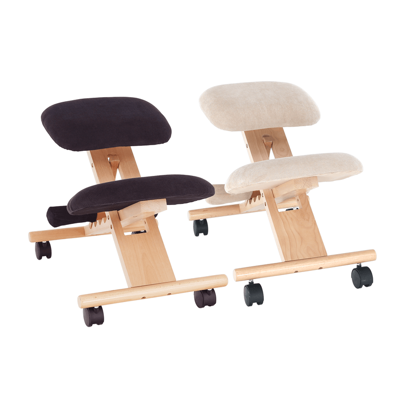 Casa si Gradina - Mobilier - Scaune si fotolii - Scaune - Scaun tip kneeling ergonomic, crem / fag, GROCO - Infinity.ro