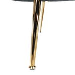 Casa si Gradina - Mobilier - Canapele si coltare - Banchete - Banca in stil Art-deco, catifea Velvet gri-albastru/crom auriu, NOBLIN - Infinity.ro