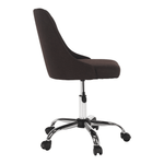 Casa si Gradina - Mobilier - Scaune si fotolii - Scaune - Scaun de birou, maro/crom, EDIZ - Infinity.ro