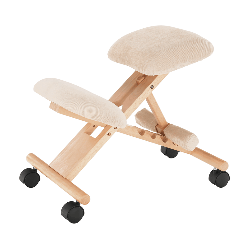 Casa si Gradina - Mobilier - Scaune si fotolii - Scaune - Scaun tip kneeling ergonomic, crem / fag, GROCO - Infinity.ro