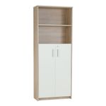 Casa si Gradina - Mobilier - Biblioteci si rafturi - Etajere - Etajera cu polite, stejar sonoma/alb, JOHAN 2 NEW 10 - Infinity.ro