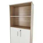 Casa si Gradina - Mobilier - Biblioteci si rafturi - Etajere - Etajera cu polite, stejar sonoma/alb, JOHAN 2 NEW 10 - Infinity.ro