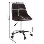 Casa si Gradina - Mobilier - Scaune si fotolii - Scaune - Scaun de birou, maro/crom, EDIZ - Infinity.ro