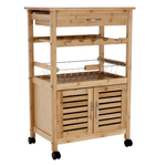 Casa si Gradina - Bucatarie si vesela - Ustensile bucatarie - Cosuri servire - Carucior de servire, natural, NAVID - Infinity.ro